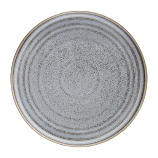 Olympia Cavolo Charcoal Dusk Flat Round Plate - 270mm 10 2/3" (4 Pack) • PAS-FD922