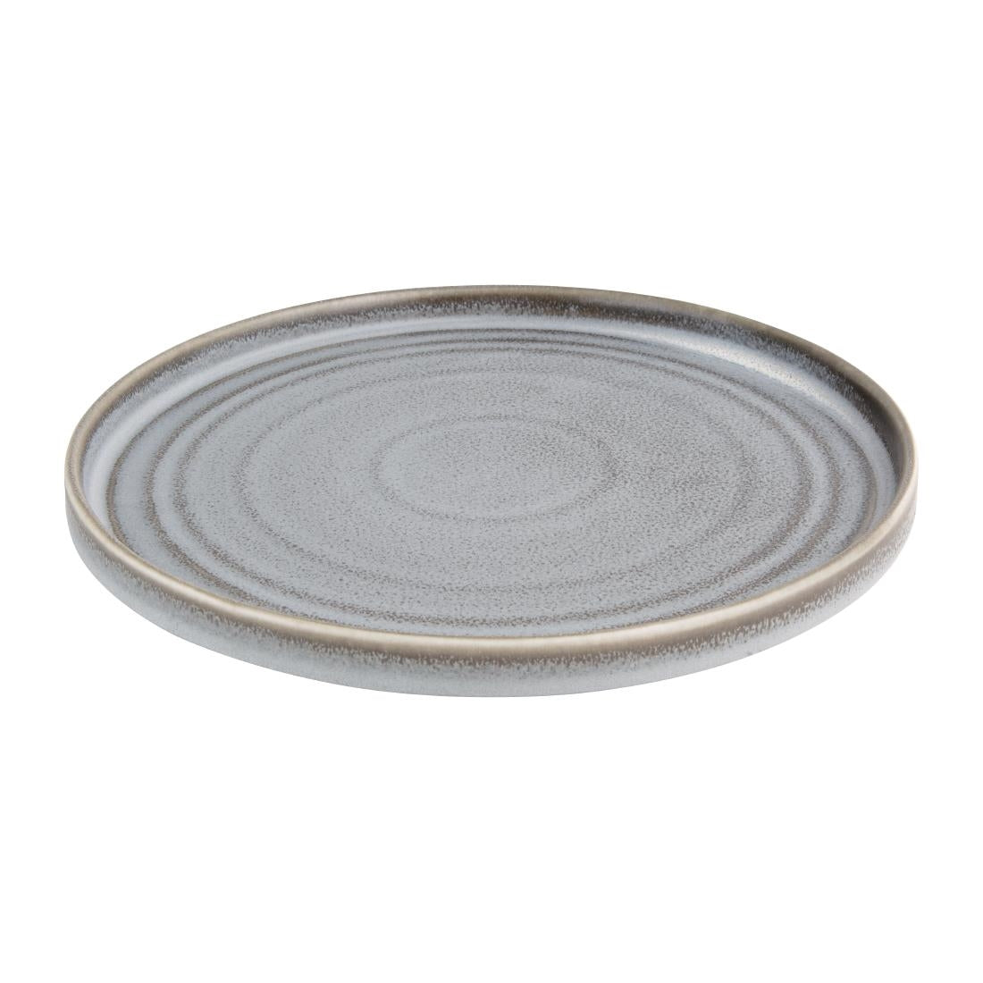 Olympia Cavolo Charcoal Dusk Flat Round Plate - 270mm 10 2/3" (4 Pack) • PAS-FD922