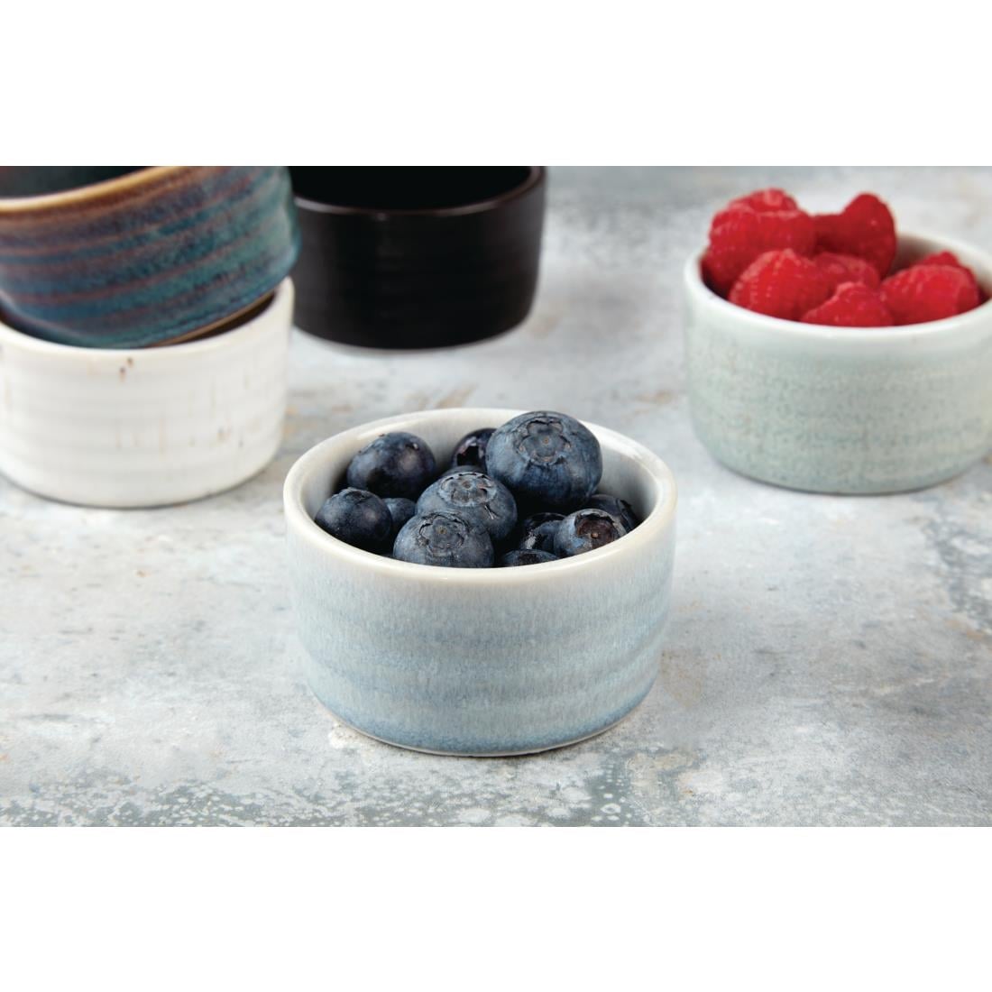 Olympia Cavolo Ice Blue Dipping Dish - 67mm 2 2/3" (Box 12) • PAS-FD925