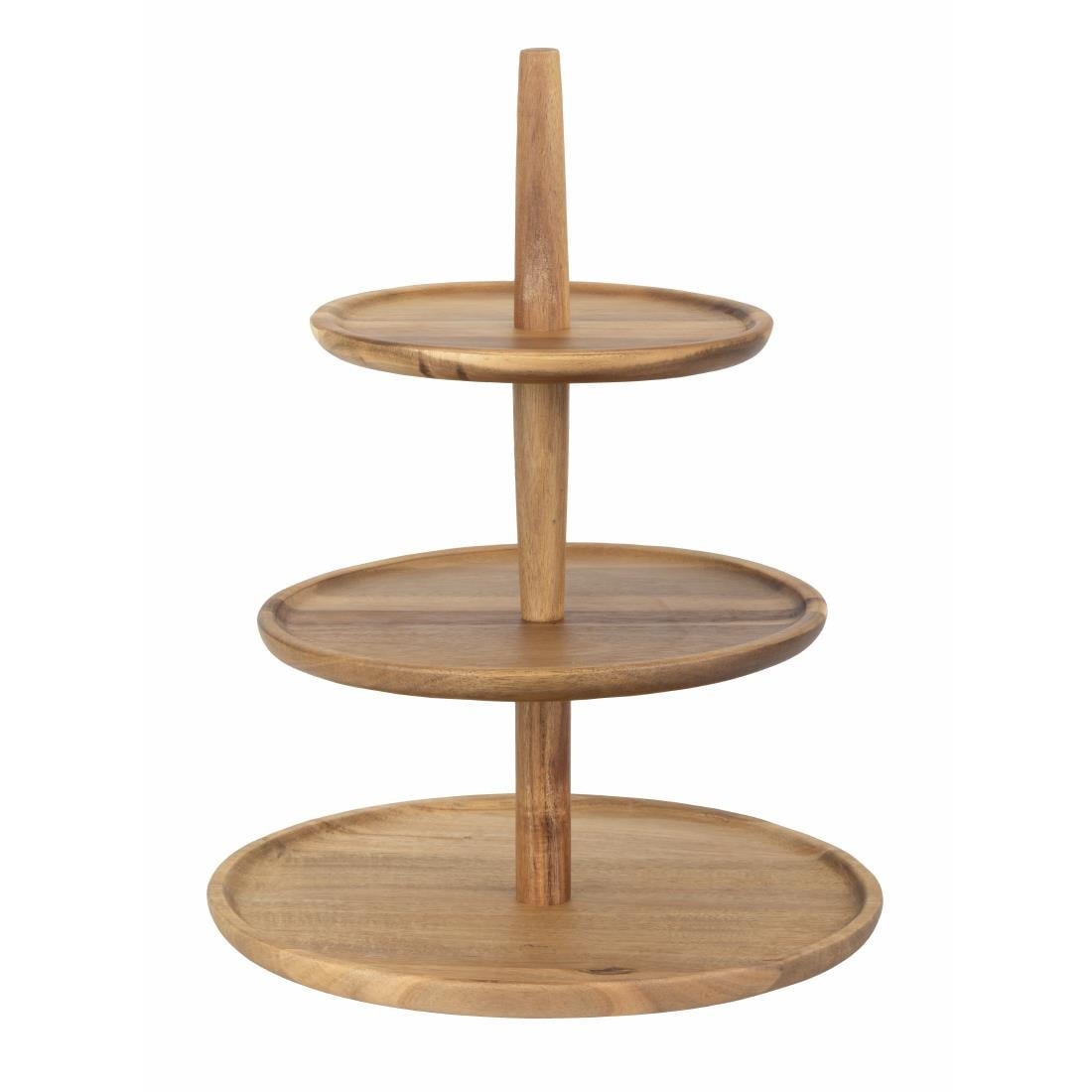Olympia Acacia 3-Tier Stand 305(Ø)x395(H)mm • PAS-FE152