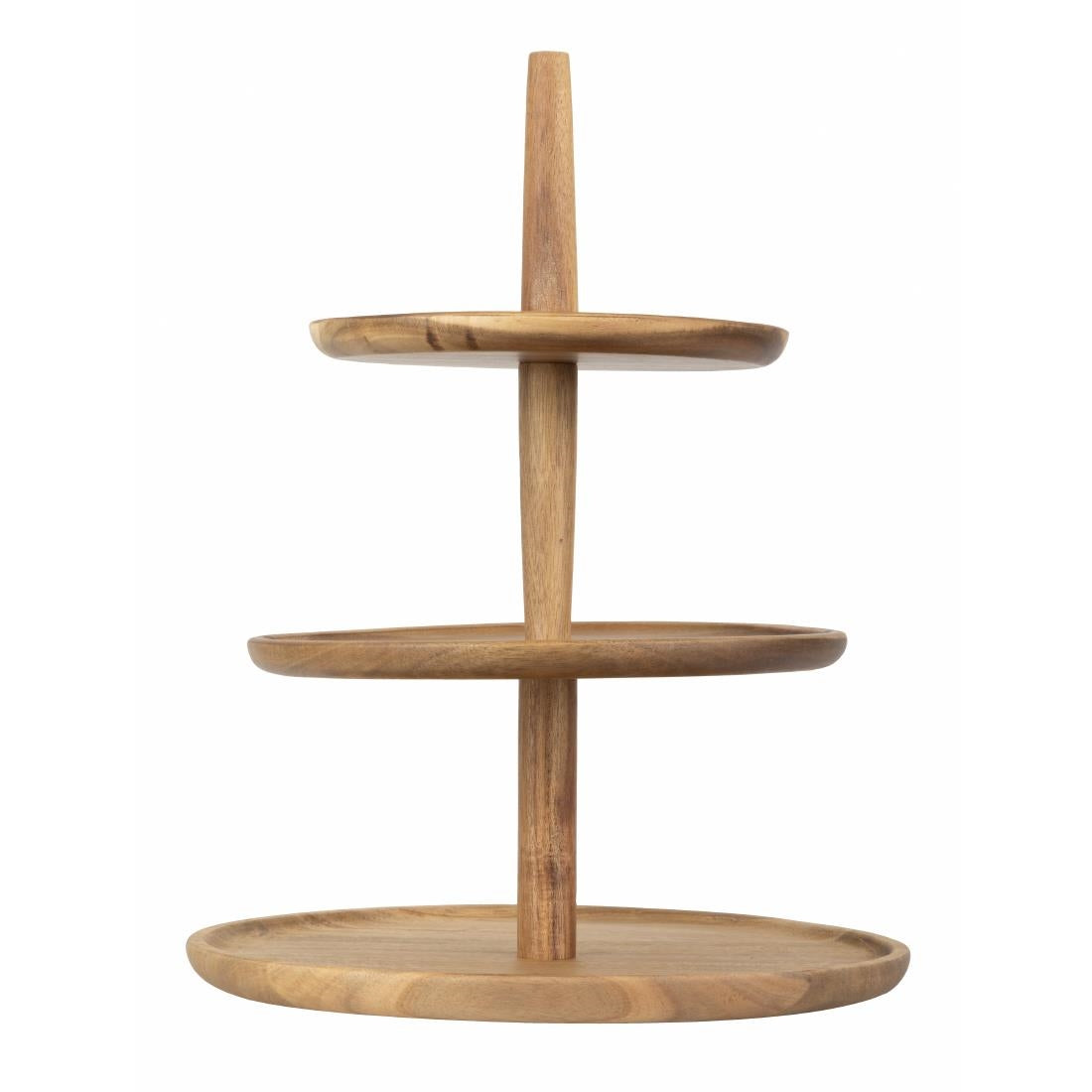 Olympia Acacia 3-Tier Stand 305(Ø)x395(H)mm • PAS-FE152