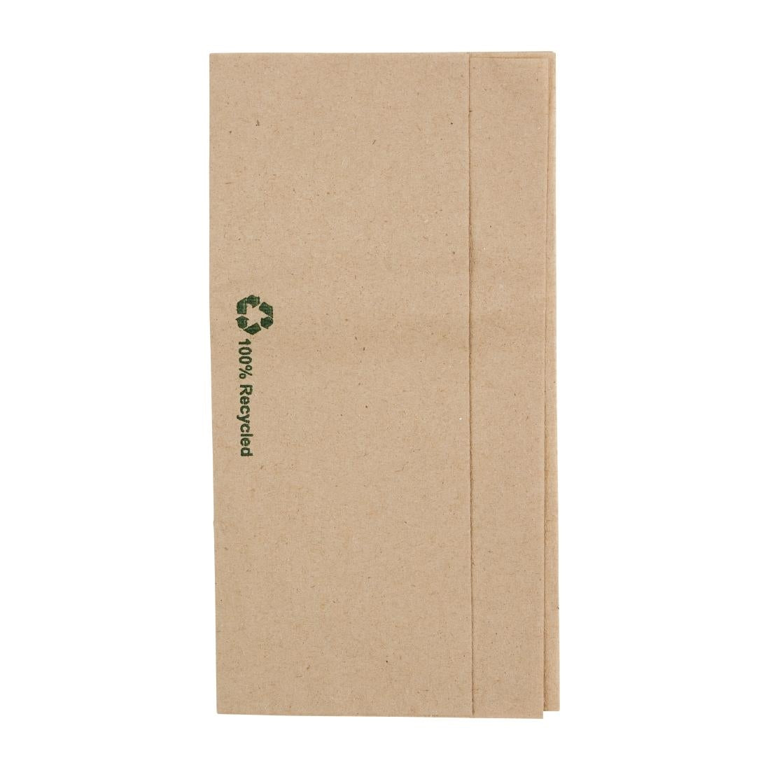 Fiesta Recyclable Recycled Lunch Napkin Kraft 320x300mm 1ply Dispenser Fold (Pack of 6000) • PAS-FE211