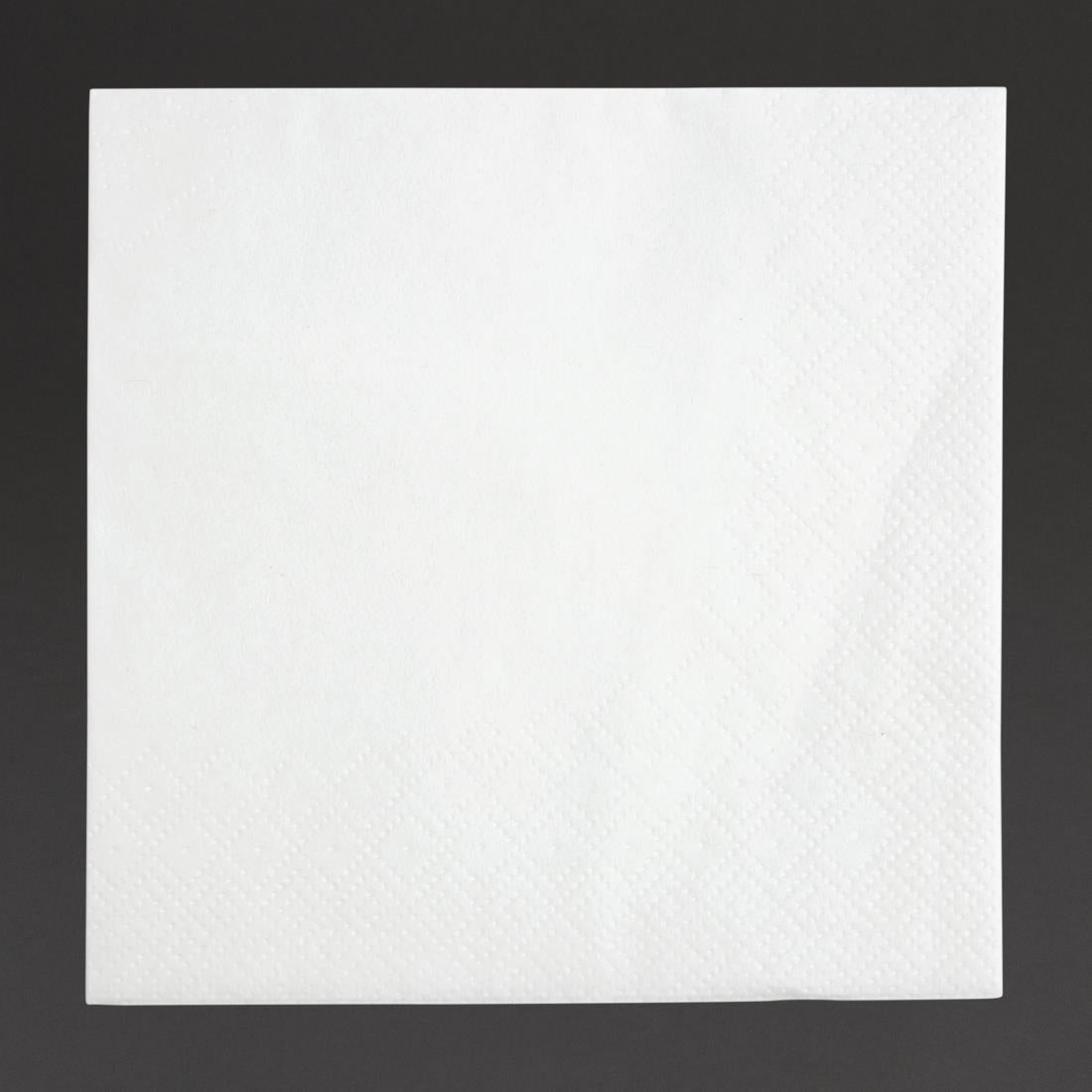 Fiesta Recyclable Cocktail Napkin White 240x240mm 2ply 1/4 Fold (Pack of 4000) • PAS-FE216