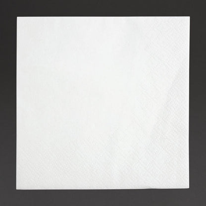 Fiesta Recyclable Cocktail Napkin White 240x240mm 2ply 1/4 Fold (Pack of 4000) • PAS-FE216