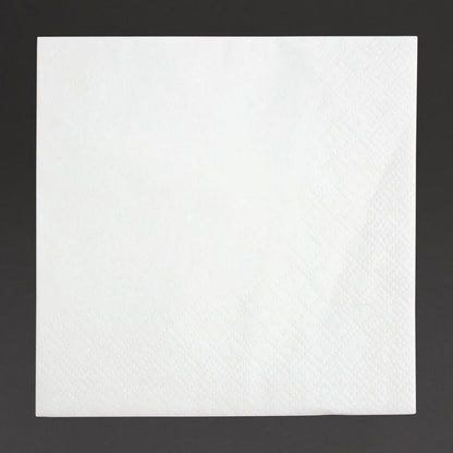 Fiesta Recyclable Cocktail Napkin White 240x240mm 2ply 1/4 Fold (4000 Pack) (2 ply | 4 fold | Pack of 4000) • PAS-FE216
