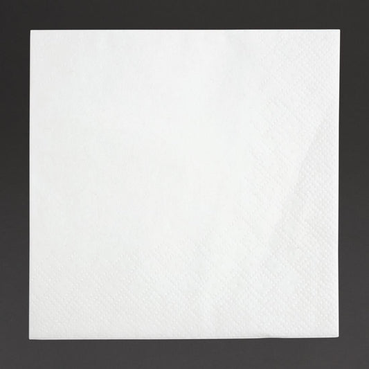 Fiesta Recyclable Cocktail Napkin White 240x240mm 2ply 1/4 Fold (4000 Pack) (2 ply | 4 fold | Pack of 4000) • PAS-FE216