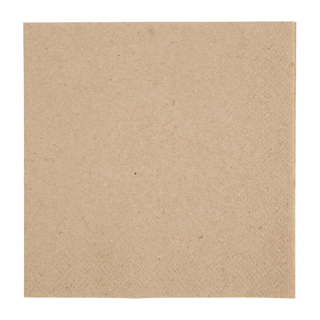 Fiesta Recyclable Recycled Cocktail Napkin Kraft 240x240mm 2ply 1/4 Fold (Pack of 4000) • PAS-FE217