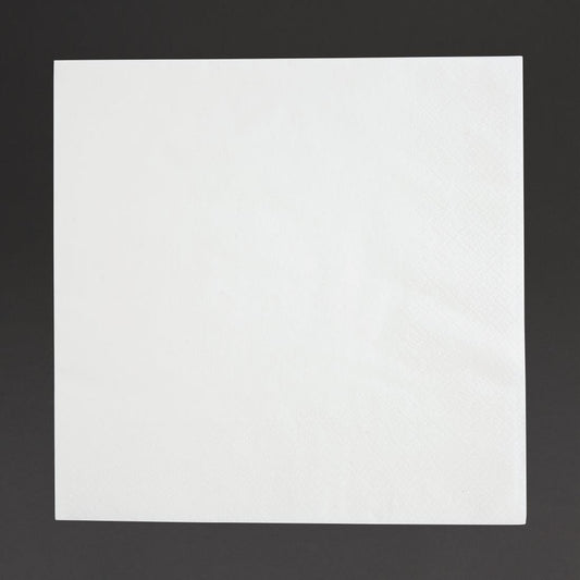 Fiesta Recyclable Lunch Napkin White 300x300mm 1ply 1/4 Fold (Pack of 5000) • PAS-FE212