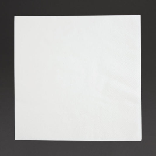 Fiesta Recyclable Lunch Napkin White 330x330mm 2ply 1/4 Fold (2000 Pack) (2 ply | 4 fold | Pack of 2000) • PAS-FE219