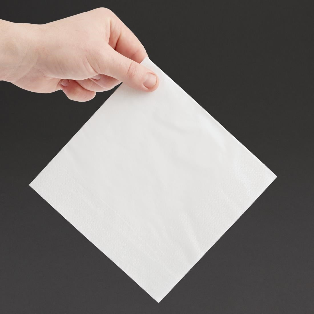 Fiesta Recyclable Lunch Napkin White 330x330mm 2ply 1/4 Fold (2000 Pack) (Pack of 2000) • PAS-FE219