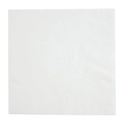 Fiesta Recyclable Lunch Napkin White 330x330mm 2ply 1/4 Fold (2000 Pack) (Pack of 2000) • PAS-FE219