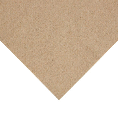 Fiesta Recyclable Recycled Lunch Napkin Kraft 330x330mm 2ply 1/4 Fold (2000 Pack) (2 ply | 4 fold | Pack of 2000) • PAS-FE226