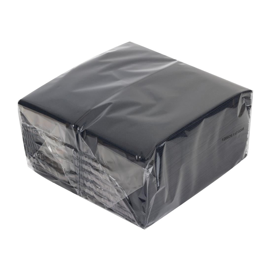 Fiesta Recyclable Lunch Napkin Black 33x33cm 2ply 1/8 Fold (2000 Pack) • PAS-FE233