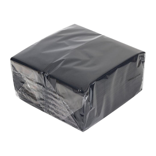 Fiesta Recyclable Lunch Napkin Black 33x33cm 2ply 1/8 Fold (2000 Pack) • PAS-FE233