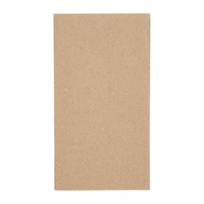 Fiesta Recyclable Recycled Lunch Napkin Kraft 330x330mm 2ply 1/8 Fold (Pack of 2000) • PAS-FE234