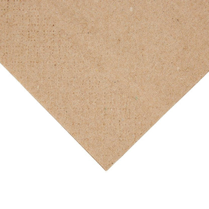 Fiesta Recyclable Recycled Lunch Napkin Kraft 330x330mm 2ply 1/8 Fold (Pack of 2000) • PAS-FE234