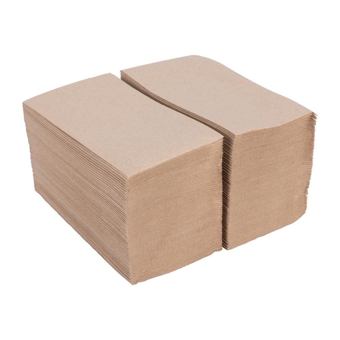 Fiesta Recyclable Recycled Lunch Napkin Kraft 330x330mm 2ply 1/8 Fold (2000 Pack) (2 ply | 4 fold | Pack of 2000) • PAS-FE234
