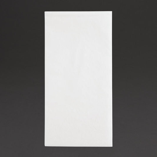 Fiesta Recyclable Dinner Napkin White 400x400mm 2ply 1/8 Fold (Pack of 2000) • PAS-FE243