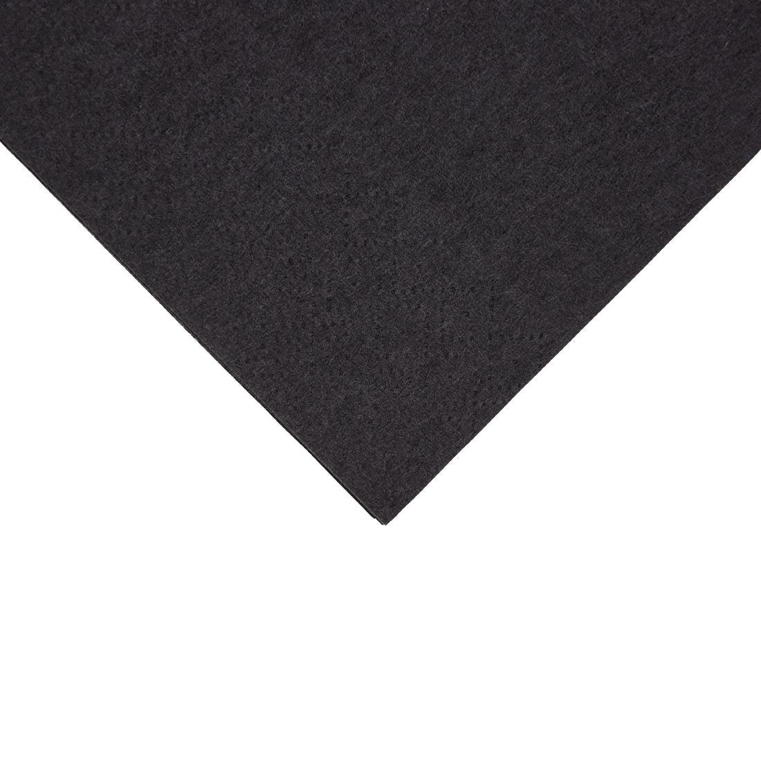 Fiesta Recyclable Dinner Napkin Black 400x400mm 2ply 1/8 Fold (Pack of 2000) • PAS-FE249