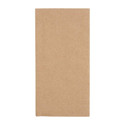 Fiesta Recyclable Recycled Dinner Napkin Kraft 400x400mm 2ply 1/8 Fold (Pack of 2000) • PAS-FE250