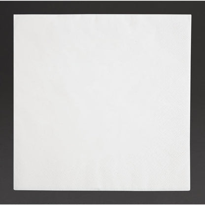 Fiesta Recyclable Dinner Napkin White 400x400mm 3ply 1/4 Fold (Pack of 1000) • PAS-FE251