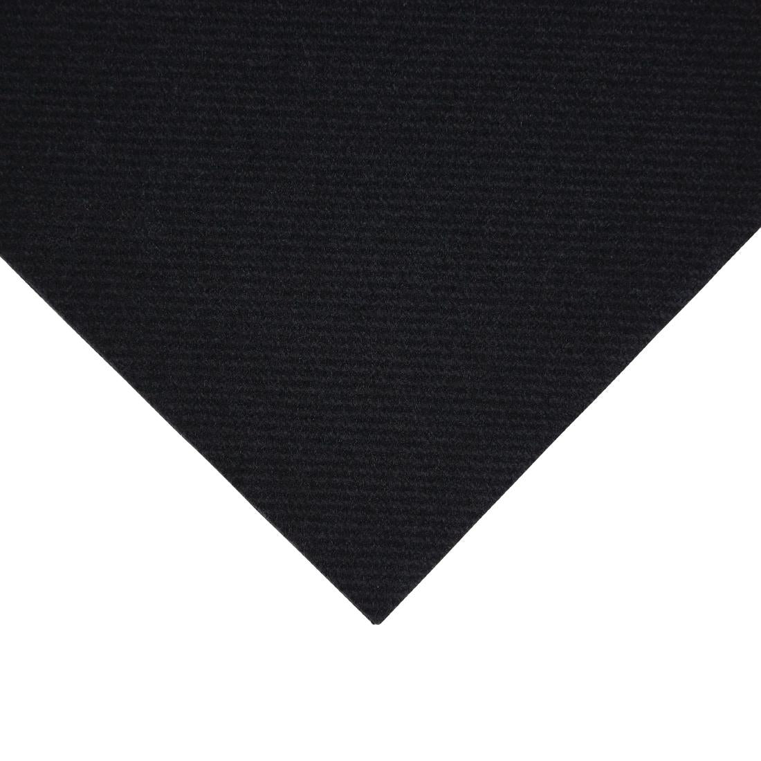 Fiesta Recyclable Premium Tablin Cocktail Napkin Black 24x24cm Airlaid 1/4 Fold (Pk 2400) • PAS-FE263