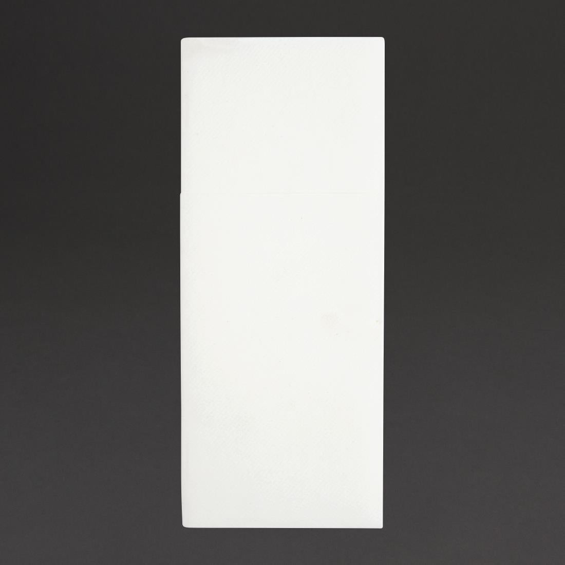 Fiesta Recyclable Premium Tablin Dinner Napkin White 480x400mm Airlaid Pocket Fold (400 Pack) (Pocket Fold | Pack of 400) • PAS-FE277
