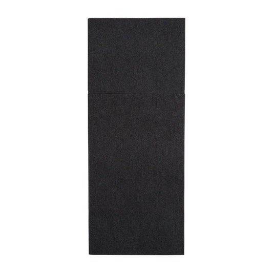 Fiesta Recyclable Premium Tablin Dinner Napkin Black 480x400mm Airlaid Pocket Fold (Pack of 400) • PAS-FE280