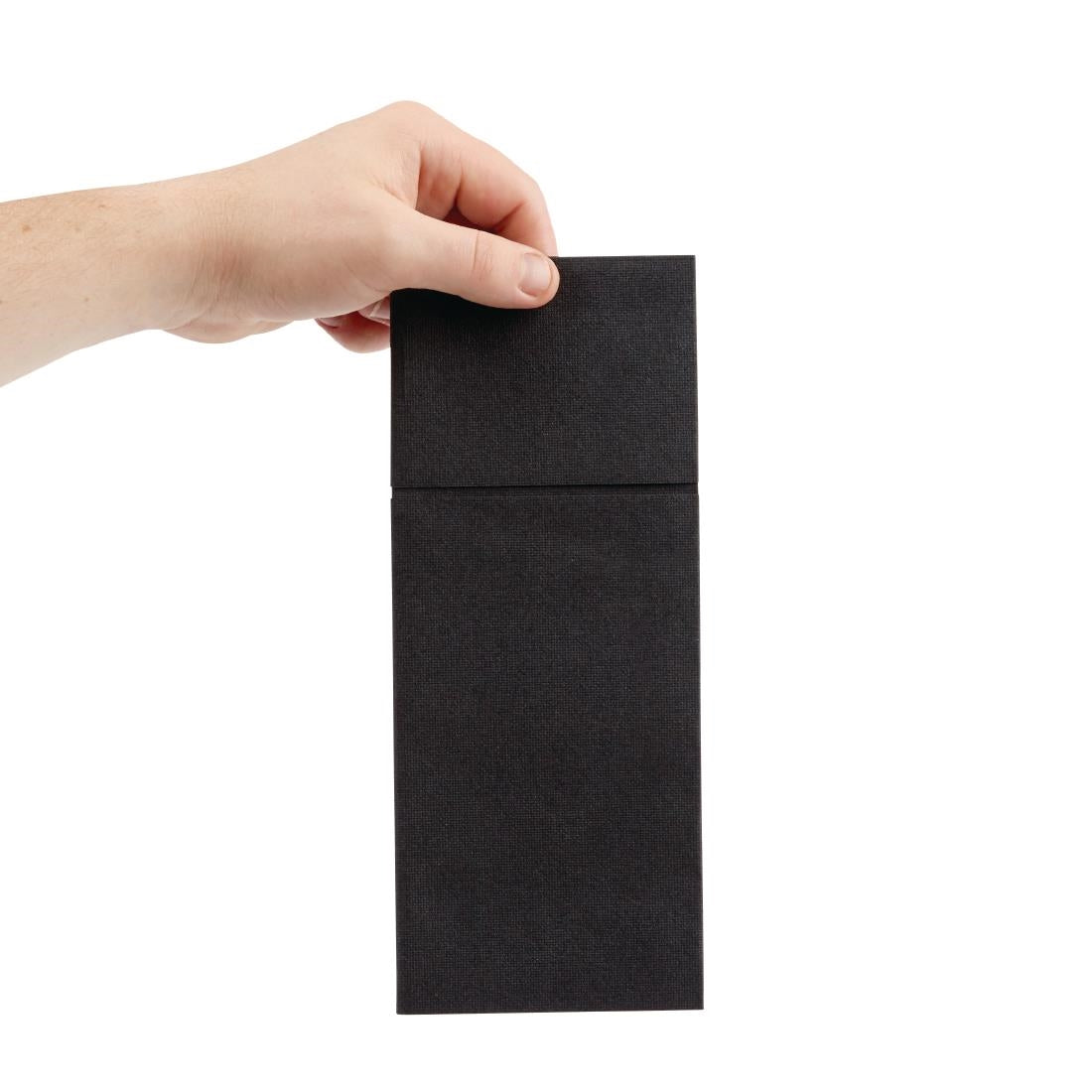 Fiesta Recyclable Premium Tablin Dinner Napkin Black 480x400mm Airlaid Pocket Fold (400 Pack) (Pocket Fold | Pack of 400) • PAS-FE280