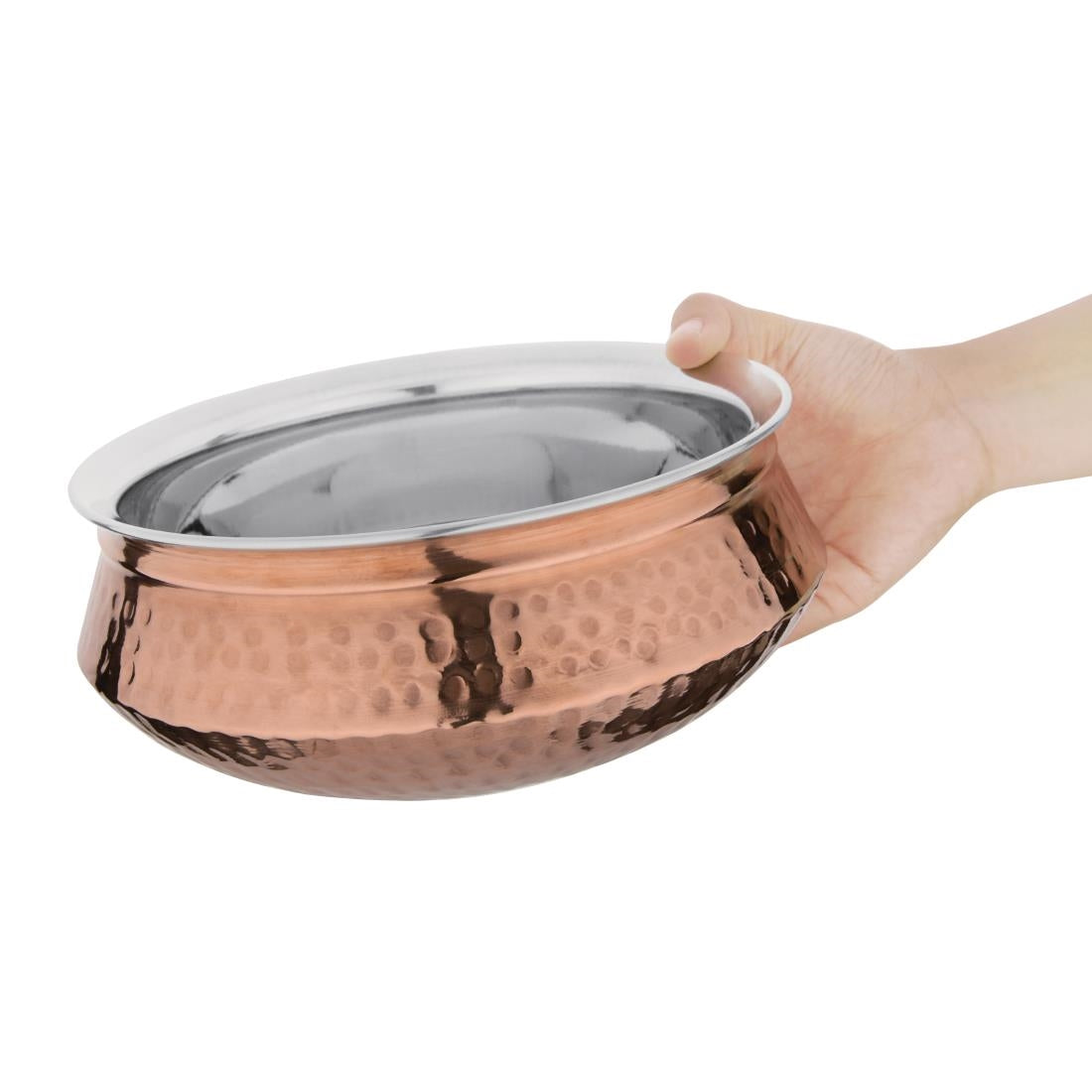 Olympia Large Handi Serving Dish Copper 200(Ø)mm • PAS-FE299