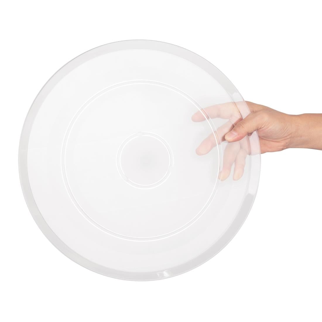 Olympia Kristallon Polycarbonate Display Plate Clear 345(Ø)mm • PAS-FE474
