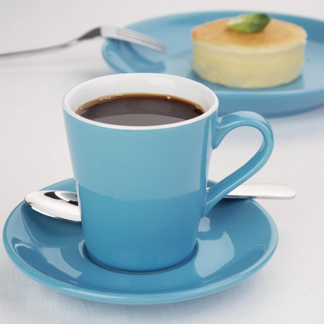 Olympia Cafe Flat White Blue - 170ml (12 Pack) (Pack of 12) • PAS-FF994