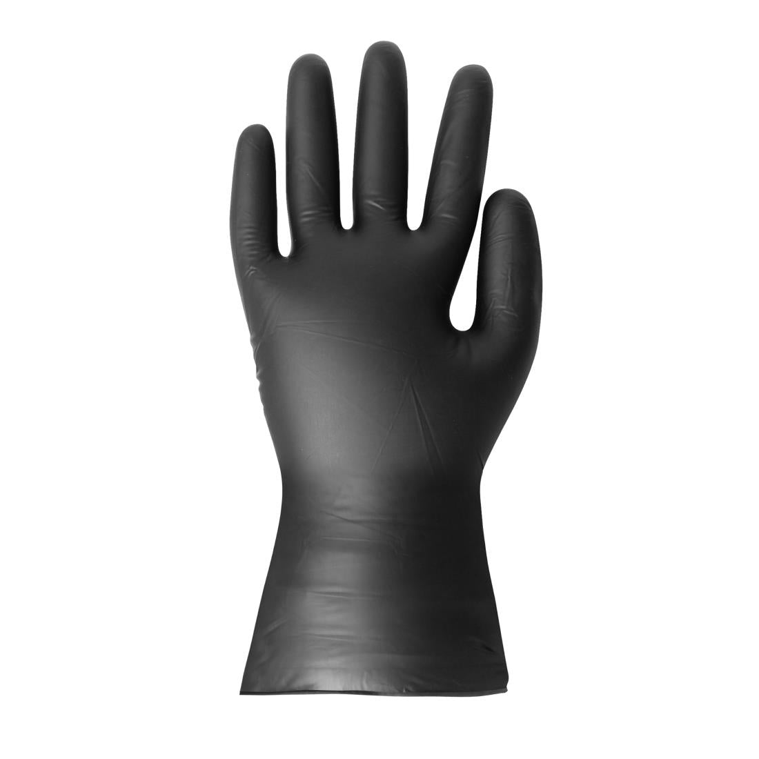 Hygiplas Vinyl Black Powder Free Glove L - pack 100 • PAS-FJ748-L