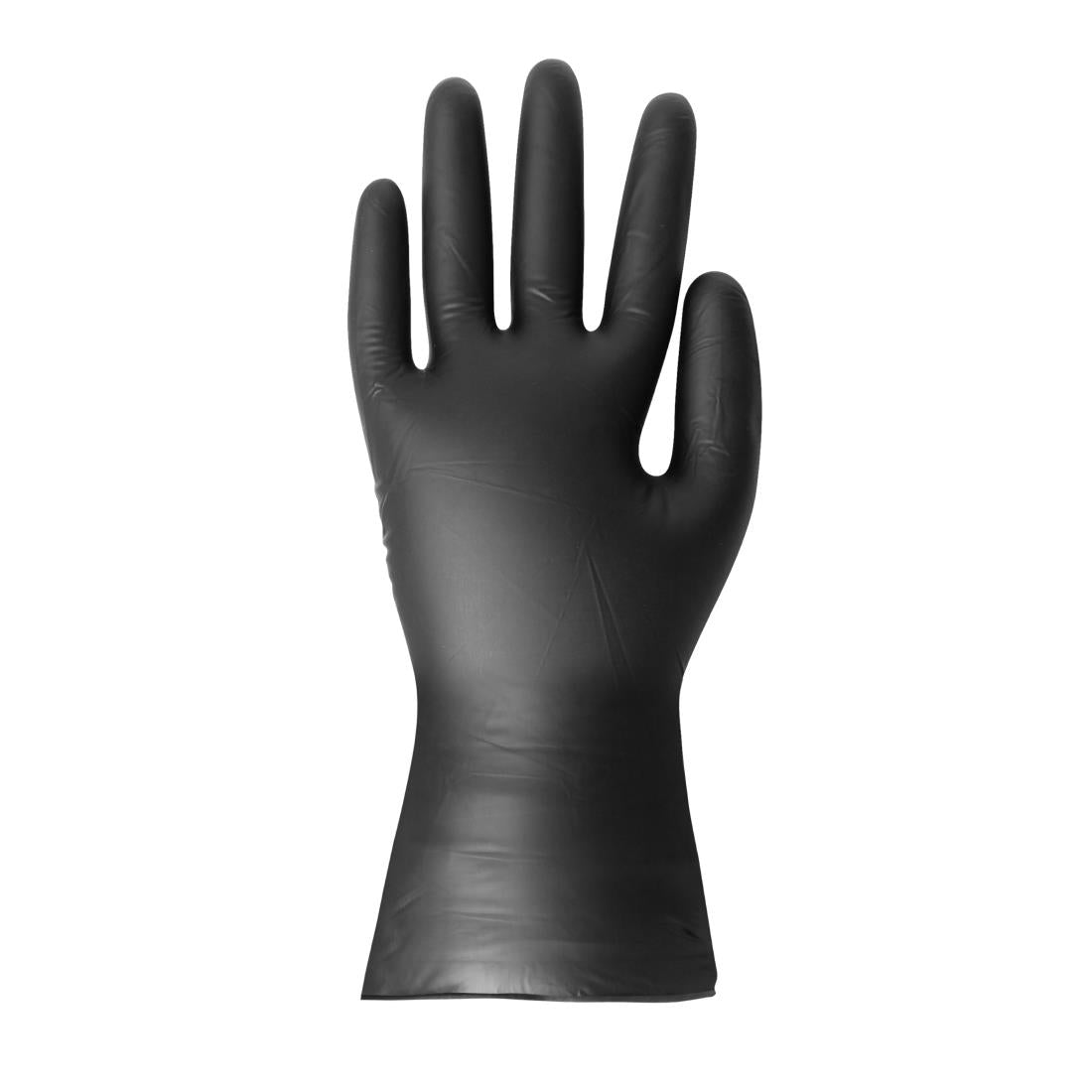 Hygiplas Vinyl Black Powder Free Glove M - pack 100 • PAS-FJ748-M