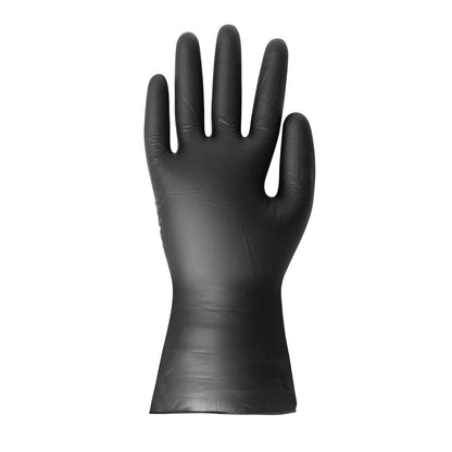 Hygiplas Vinyl Black Powder Free Glove M - pack 100 • PAS-FJ748-M