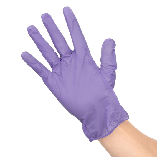 Hygiplas Vinyl Purple Powder Free Glove XL - pack 100 • PAS-FJ749-XL