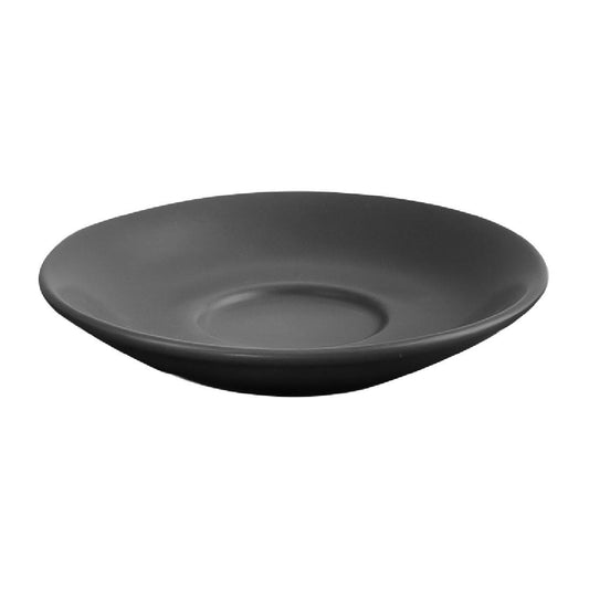 Bevande Saucer To Suit Latte/Cappuccino Cup Slate (6 Pack) • PAS-FK052