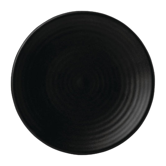 Dudson Evo Coupe Plates Jet 162mm (6 Pack) • PAS-FK134