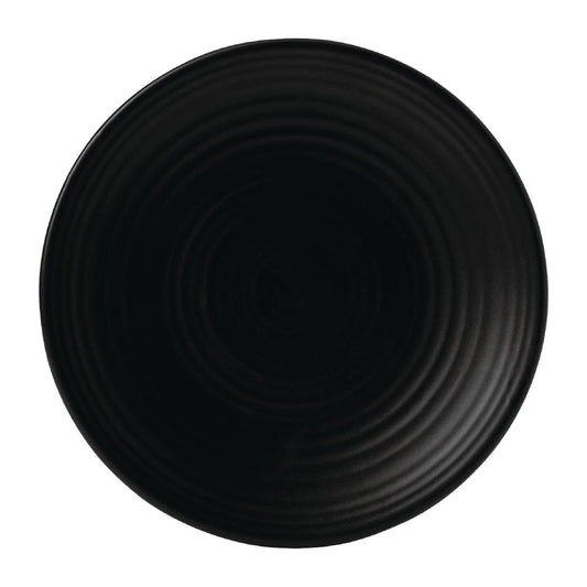 Dudson Evo Coupe Plates Jet 205mm (6 Pack) • PAS-FK135