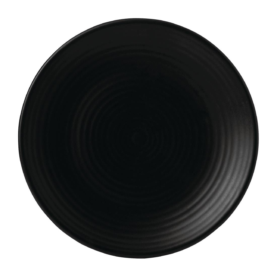 Dudson Evo Coupe Plates Jet 229mm (6 Pack) (Pack of 6) • PAS-FK136