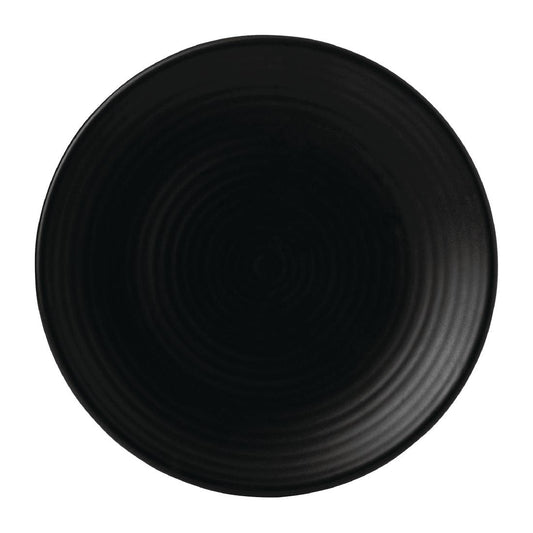 Dudson Evo Coupe Plates Jet 229mm (6 Pack) • PAS-FK136