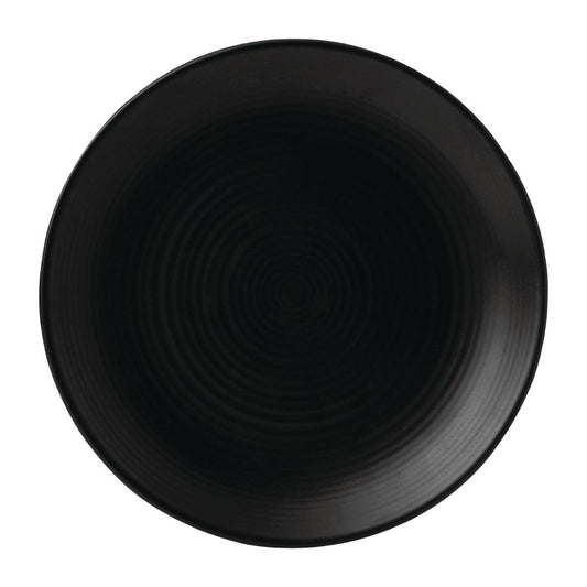 Dudson Evo Coupe Plates Jet 295mm (6 Pack) • PAS-FK138