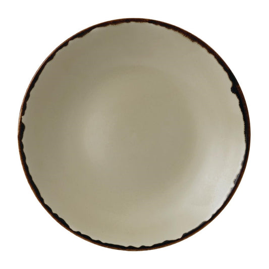 Dudson Harvest Deep Coupe Plates Linen 255mm (12 Pack) • PAS-FK161