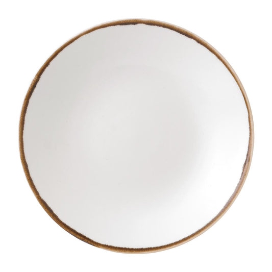 Dudson Harvest Deep Coupe Plates Natural 255mm (12 Pack) • PAS-FK163