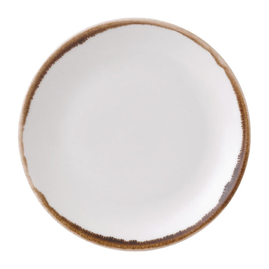 Dudson Harvest Round Coupe Plates Natural 165mm (12 Pack) • PAS-FK173