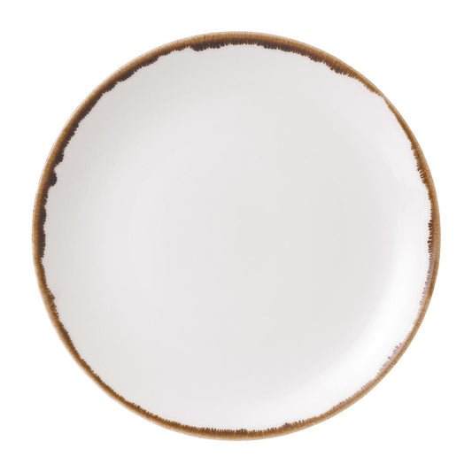 Dudson Harvest Round Coupe Plates Natural 217mm (12 Pack) • PAS-FK174