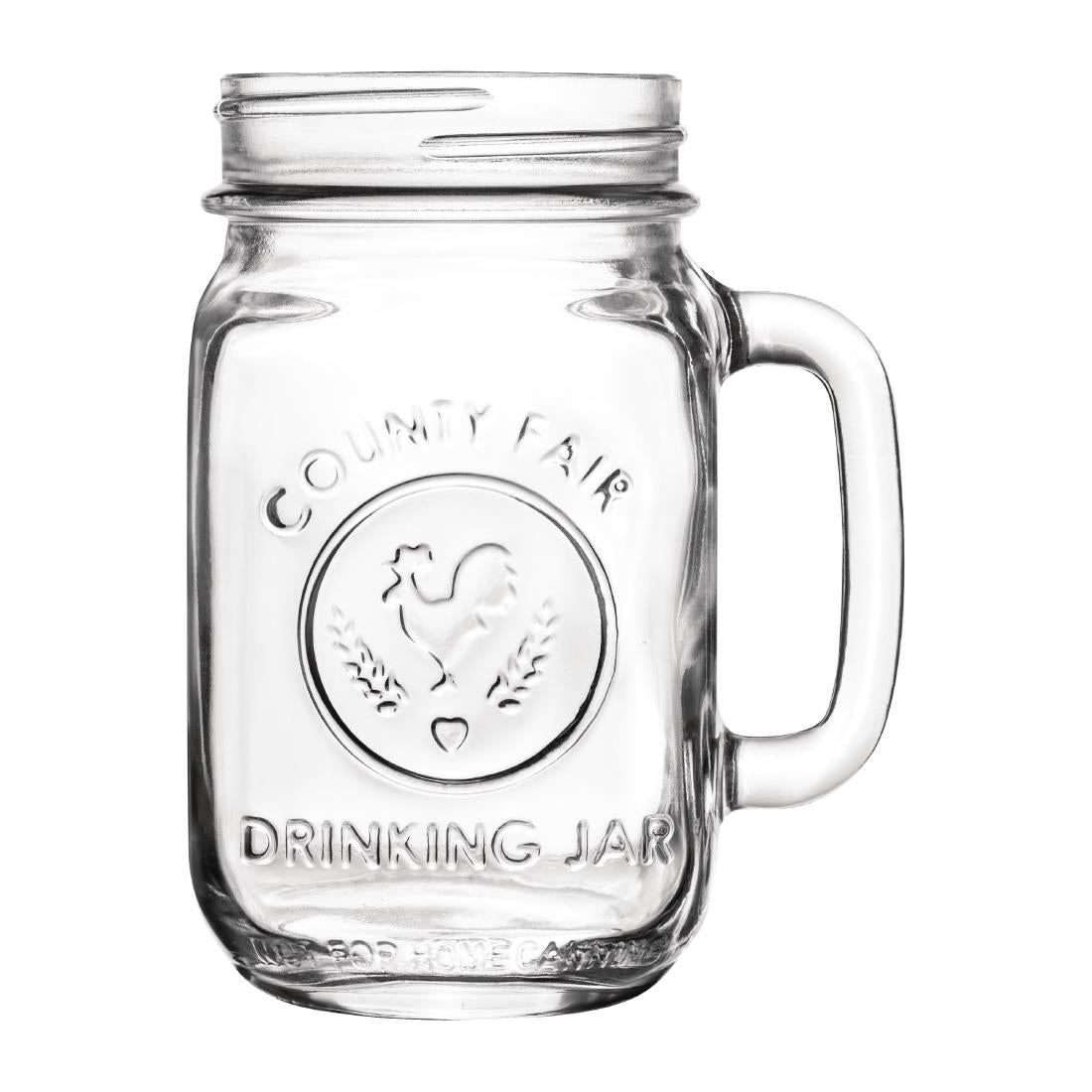 Libbey County Fair Glass Drinking Jars 454ml (12 Pack) • PAS-FK178