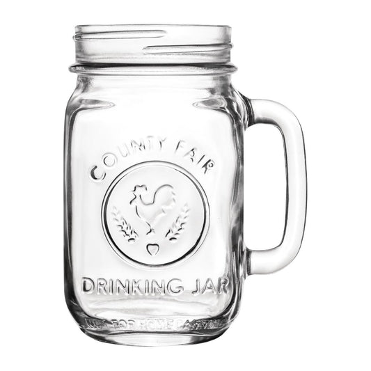 Libbey County Fair Glass Drinking Jars 454ml (12 Pack) • PAS-FK178
