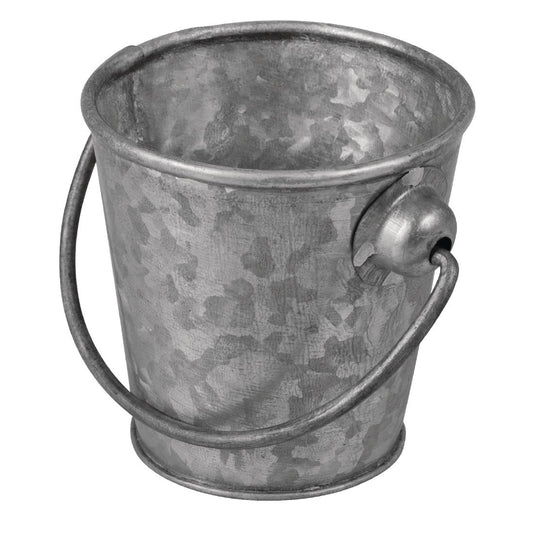 Moda Brooklyn Mini Galvanised Cutlery Bucket 110mm • PAS-FK204