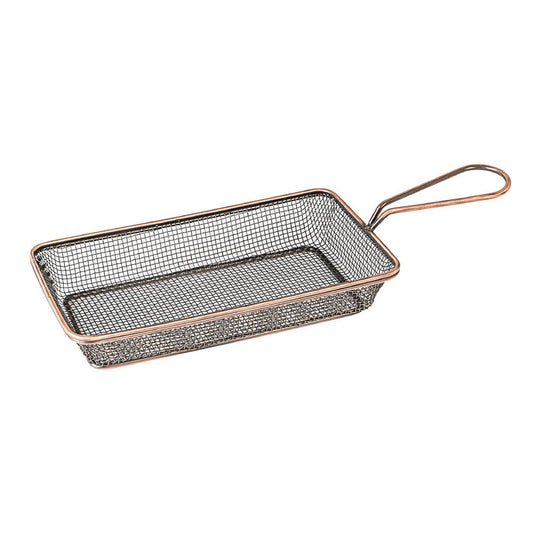 Moda Brooklyn Rectangular Food Baskets Antique Copper 190mm (6 Pack) (Pack of 6) • PAS-FK208